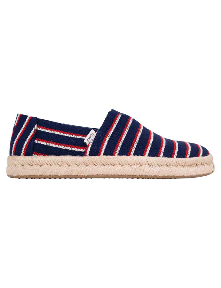 Spatarella Espadrillas uomo in tela blu con suola in corda Offerte speciali