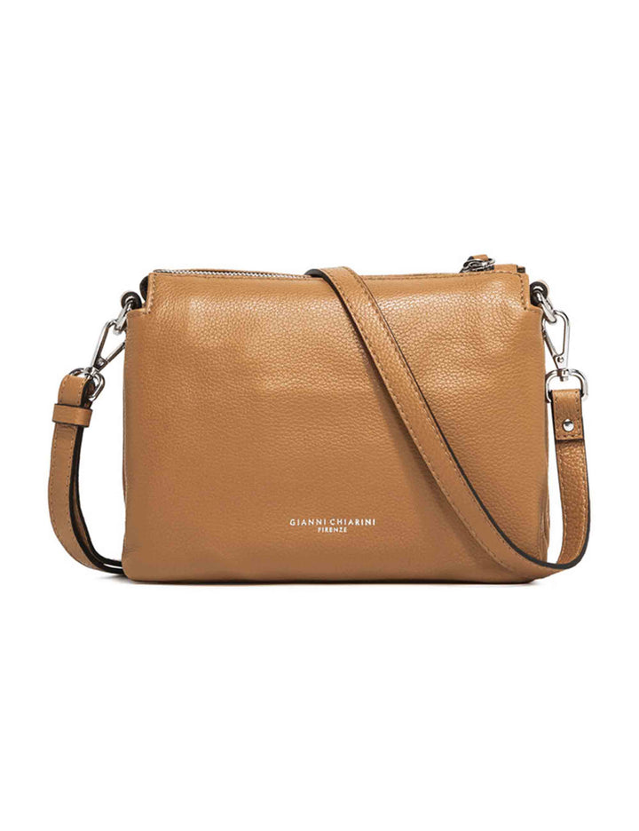 Spatarella Borse donna pochette Three in pelle naturale con tracolla removibile in tono Super Saving Price