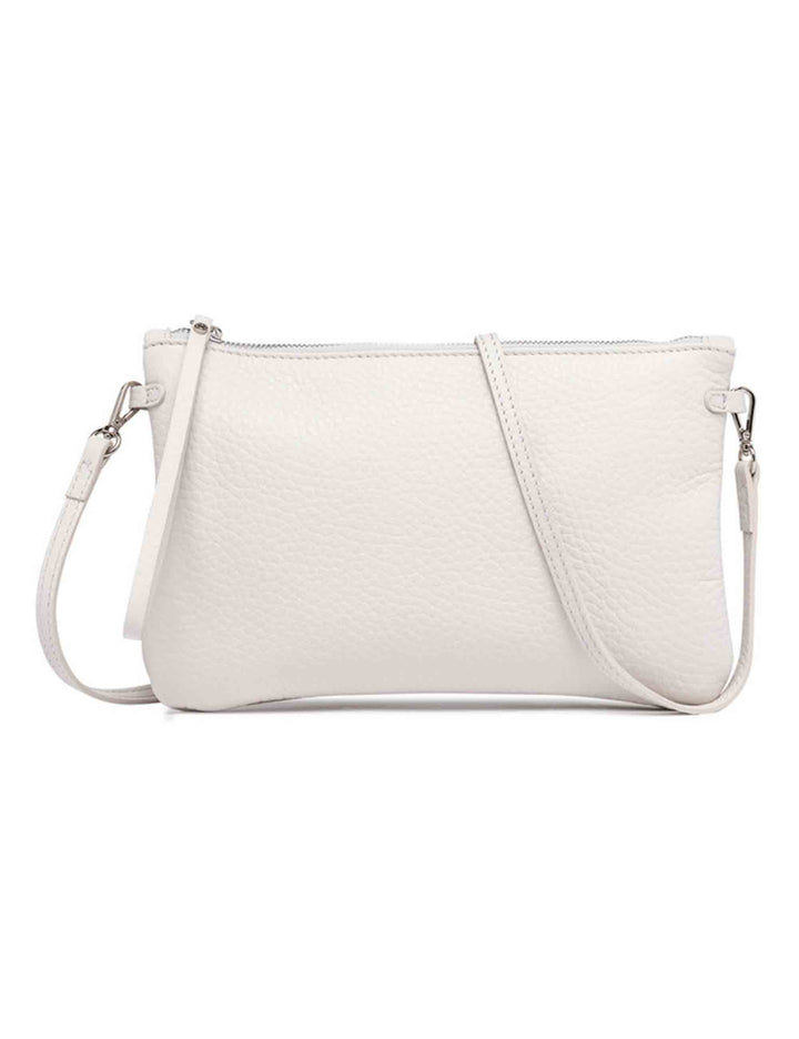 Spatarella Borse donna pochette Hermy in pelle panna e naturale con manico a bracciale e tracolla Fino al 60% di sconto