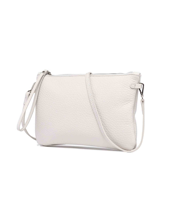 Spatarella Borse donna pochette Hermy in pelle panna e naturale con manico a bracciale e tracolla Fino al 60% di sconto