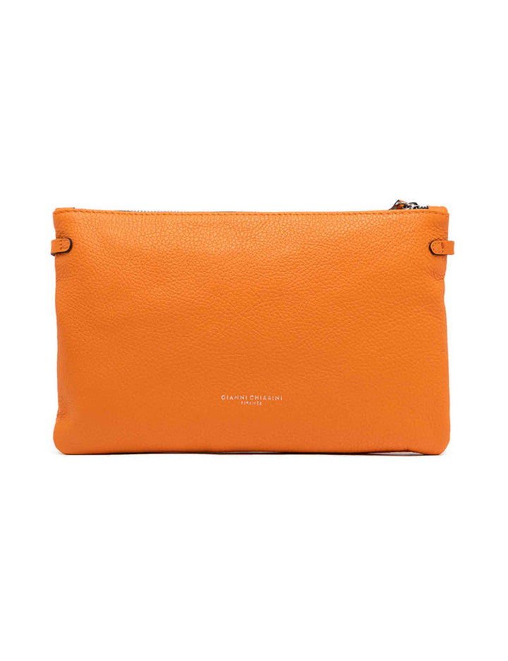 Spatarella Borse donna pochette Hermy in pelle arancione con manico a bracciale e tracolla in pelle Fino al 65% di sconto