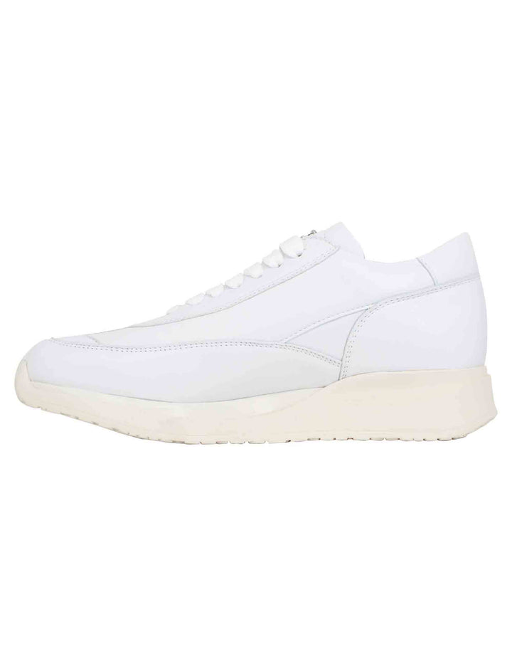 Spatarella Sneakers donna in pelle laminata bianca Offerta speciale della fabbrica