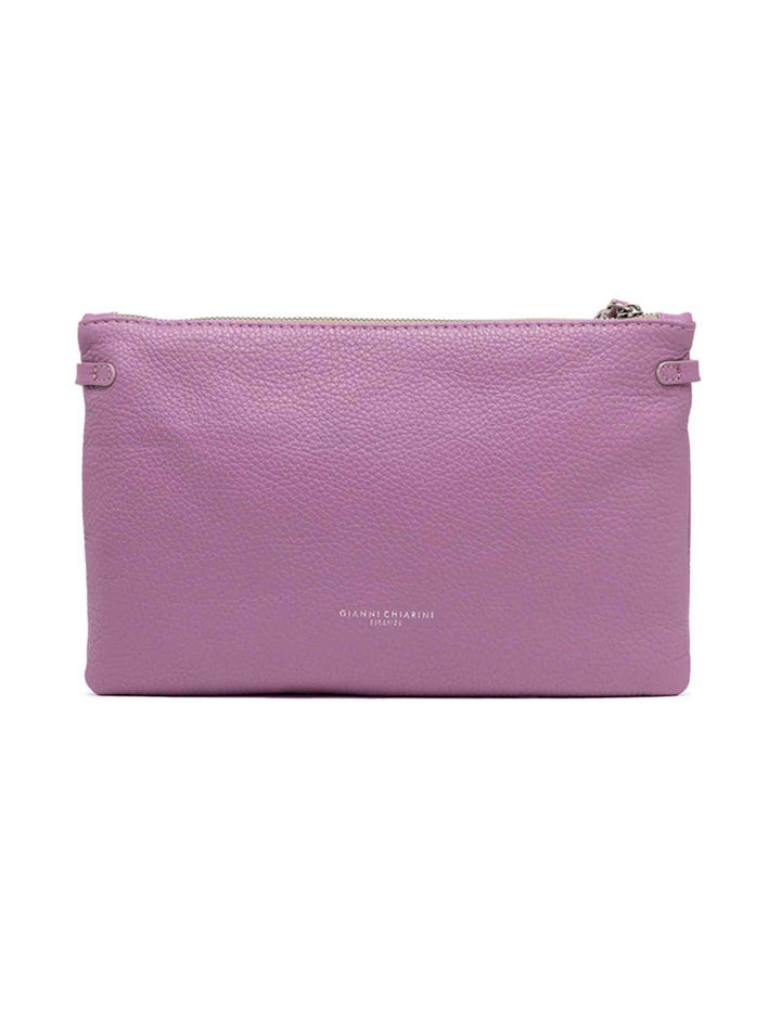 Spatarella Borse donna pochette Hermy in pelle viola con manico a bracciale e tracolla in pelle Fino al 55% di sconto