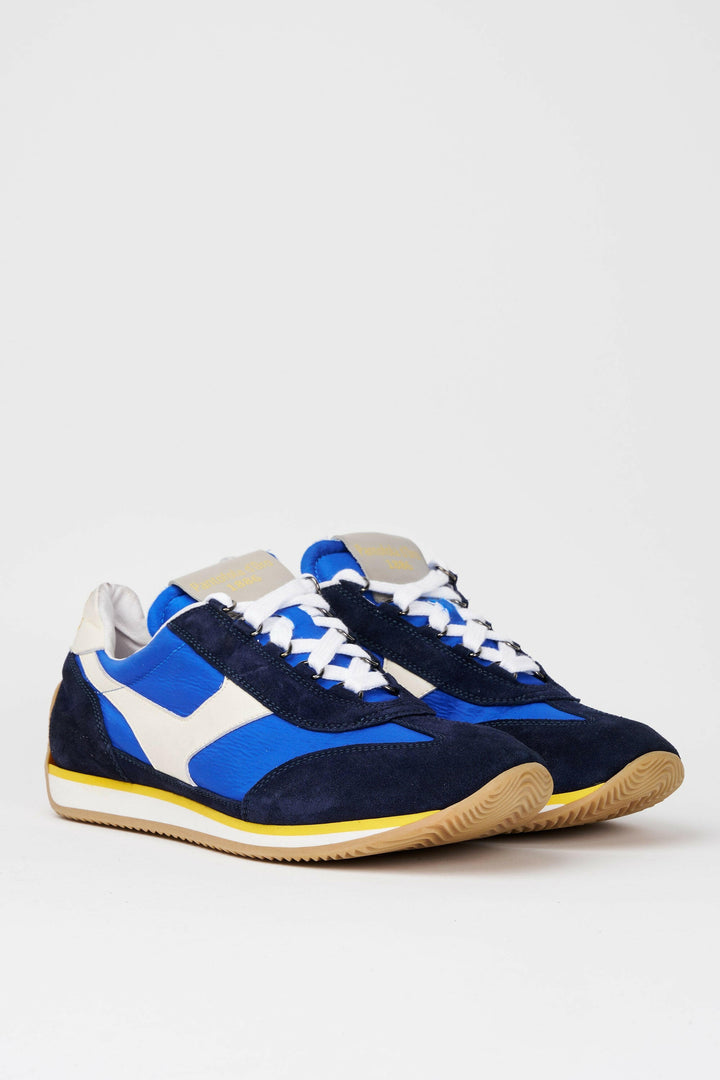 Spatarella Sneakers uomo Trainer '74 in camoscio blu e tessuto 003 Affare Del Giorno