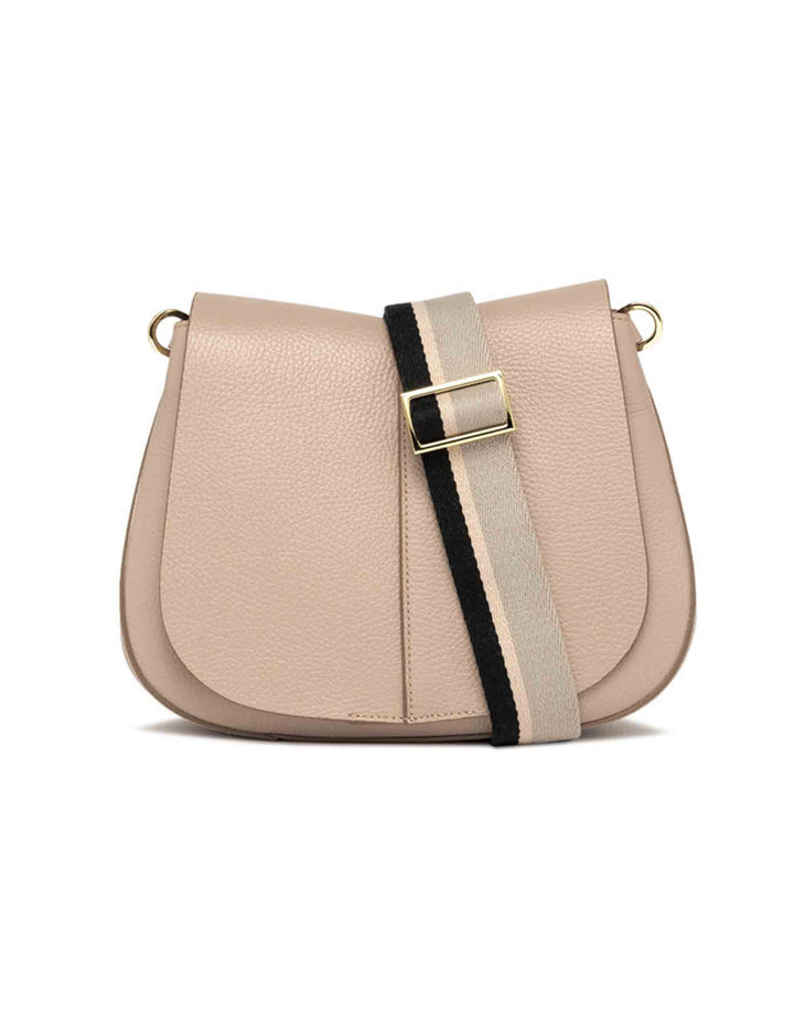 Spatarella Borse a spalla donna Helena Round in pelle phard con doppia tracolla Negozio online di fabbrica