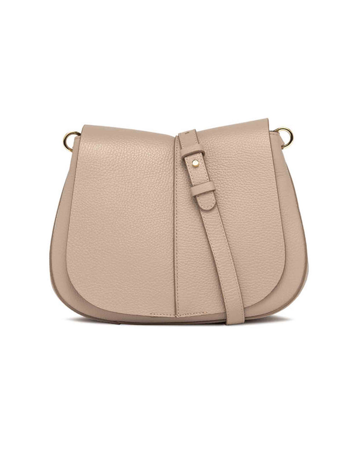 Spatarella Borse a spalla donna Helena Round in pelle phard con doppia tracolla Negozio online di fabbrica