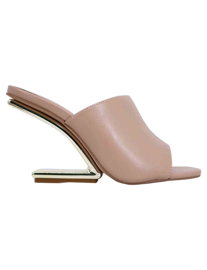 Spatarella Sandali donna in pelle nude con tacco zeppa alto Prezzo di fabbrica
