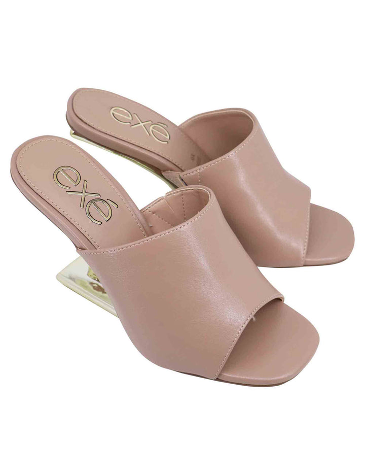 Spatarella Sandali donna in pelle nude con tacco zeppa alto Prezzo di fabbrica