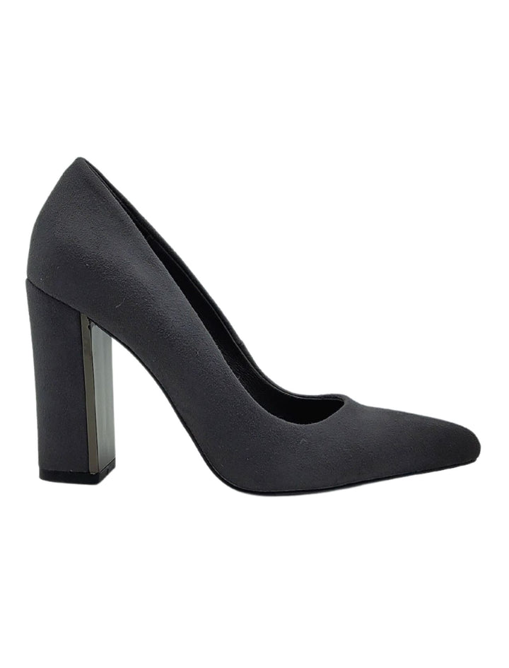 Spatarella Décolleté Donna In Eco Camoscio Grgio Tacco Alto Offerta San Valentino