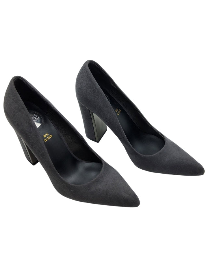 Spatarella Décolleté Donna In Eco Camoscio Grgio Tacco Alto Offerta San Valentino