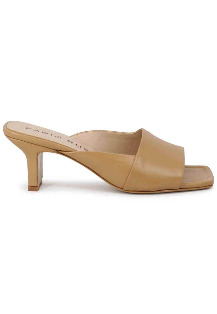 Spatarella Sandali donna in pelle naturale con punta quadra Lightning offer