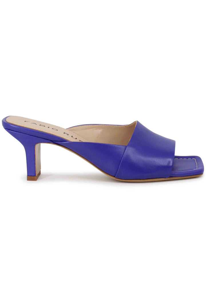 Spatarella Sandali donna in pelle viola con punta quadra Nuovi prodotti