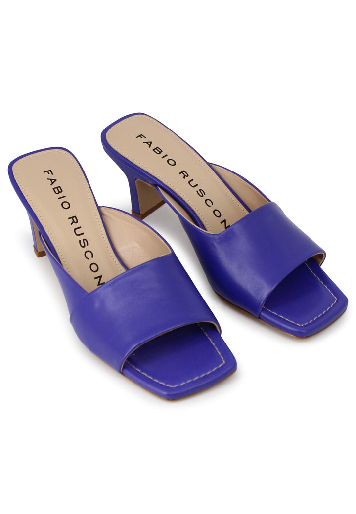 Spatarella Sandali donna in pelle viola con punta quadra Nuovi prodotti