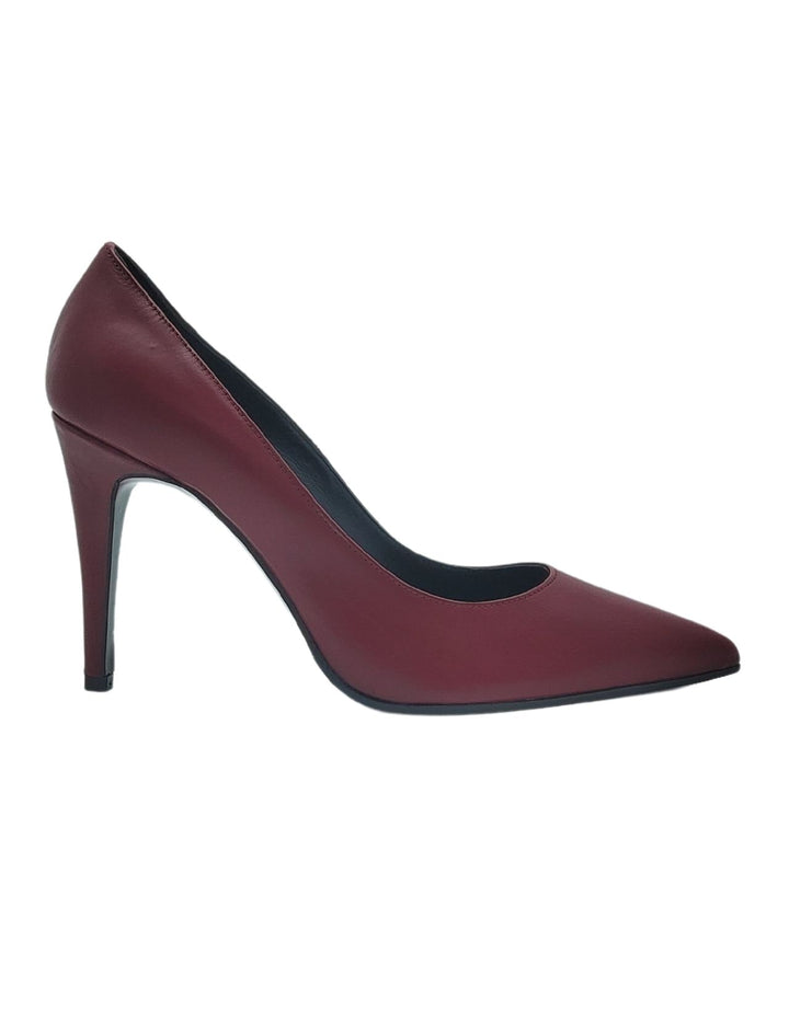 Spatarella Calzature Donna Décolleté In Pelle Bordeaux Con Tacco Alto A Spillo Comprane uno, ottenene uno gratis