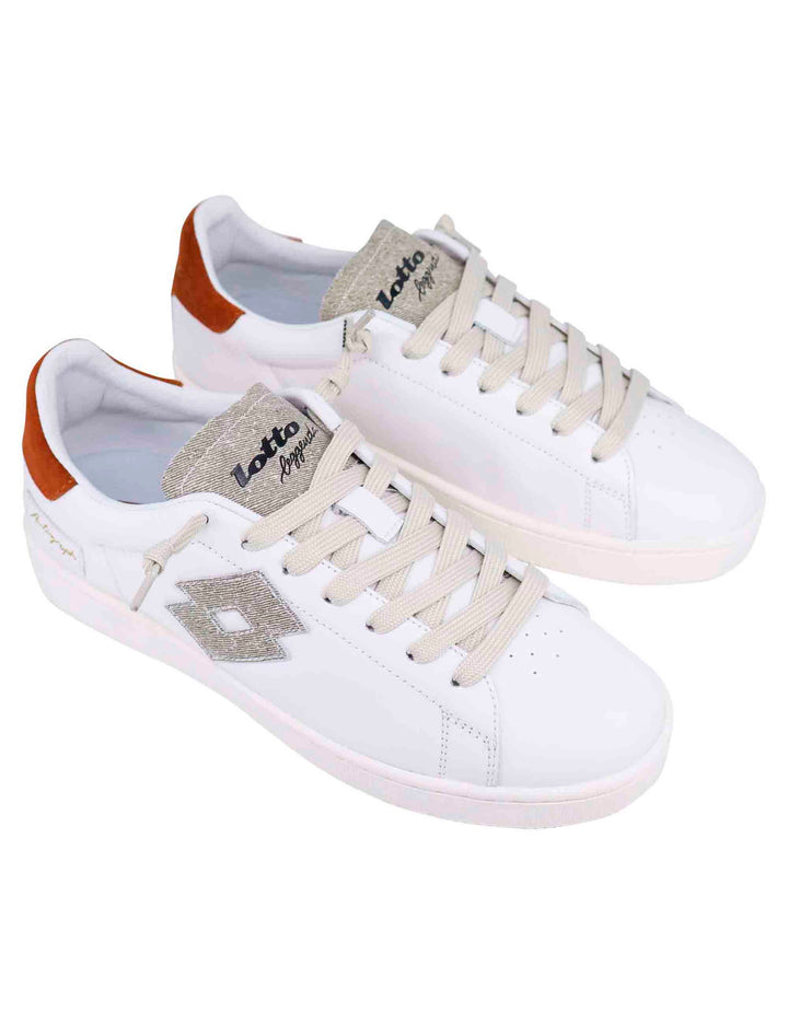 Spatarella Snekaers uomo in pelle bianca autograph Offerta settimanale