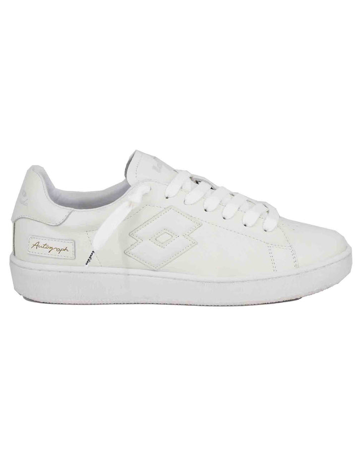 Spatarella Snekaers uomo in pelle bianca autograph Promozione temporanea