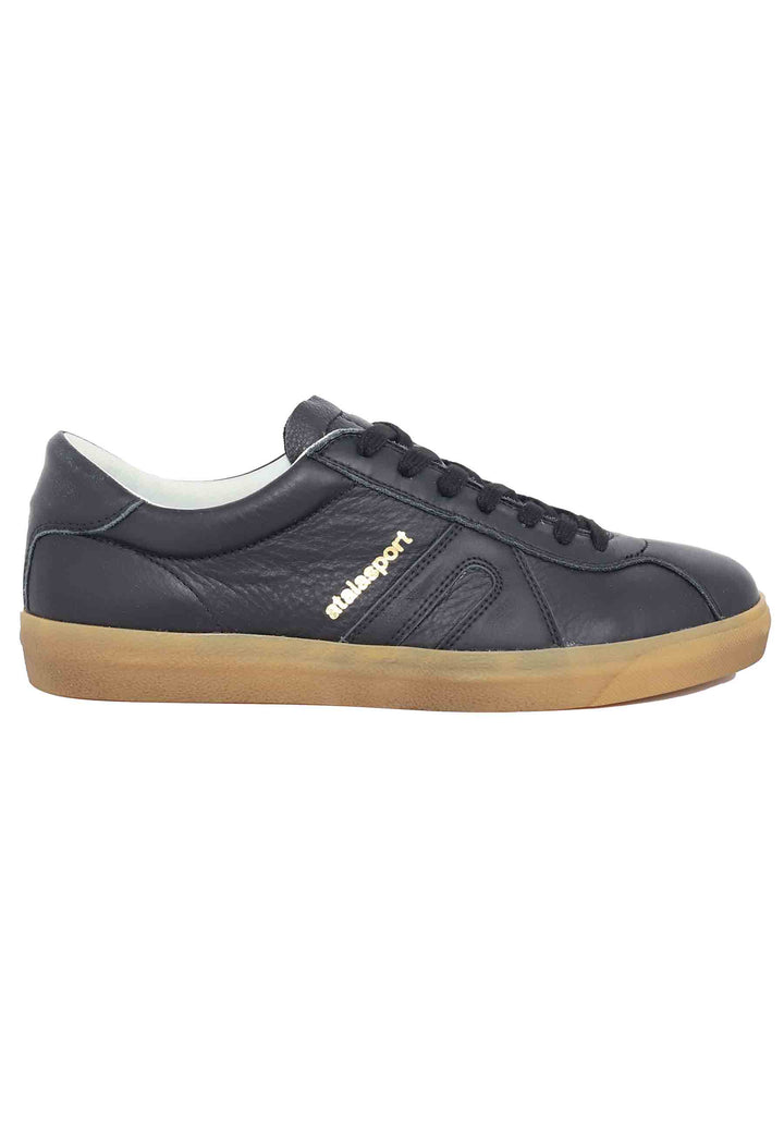 Spatarella Sneakers uomo in pelle nera Fino al 65% di sconto