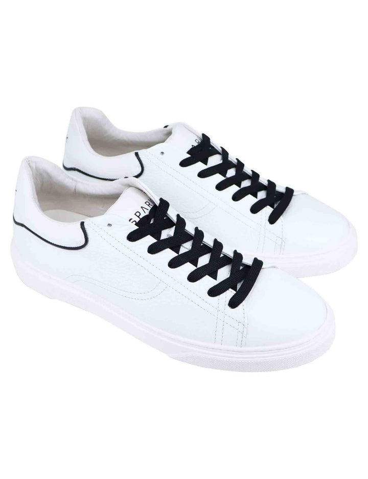 Spatarella Sneakers uomo in pelle bianca Fino al 55% di sconto