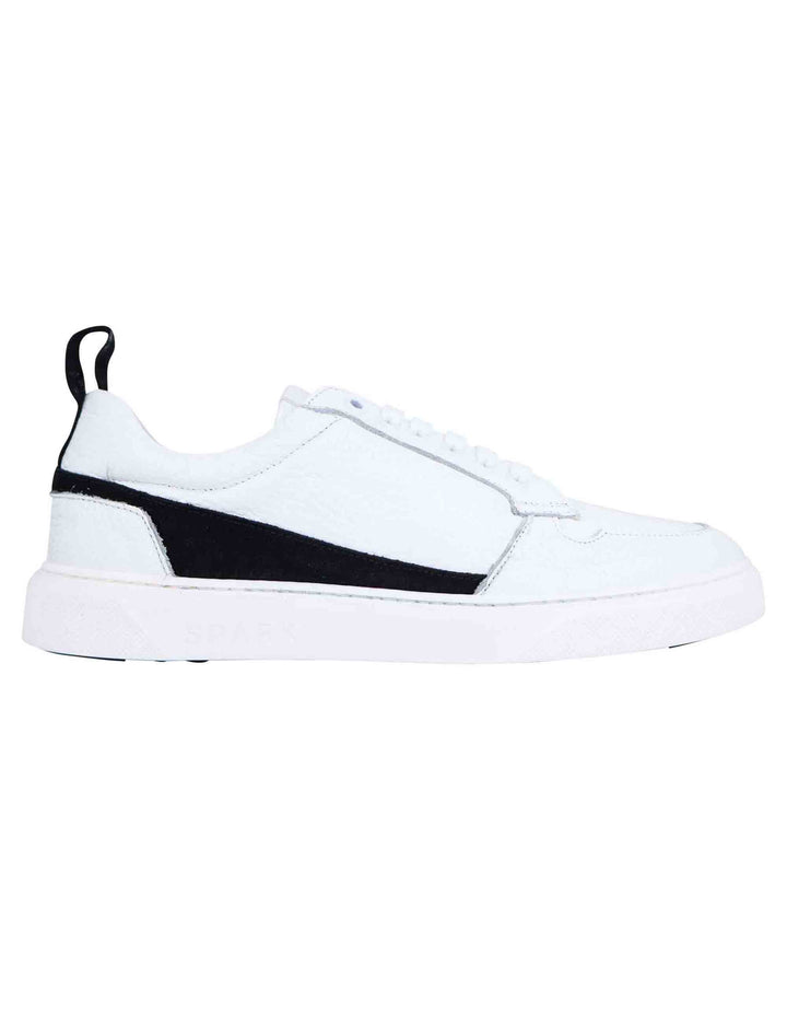 Spatarella Sneakers uomo in pelle bianca Discount Store per i nuovi prodotti