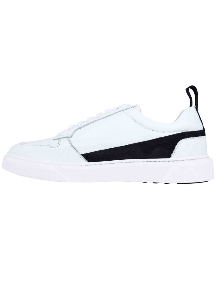 Spatarella Sneakers uomo in pelle bianca Discount Store per i nuovi prodotti