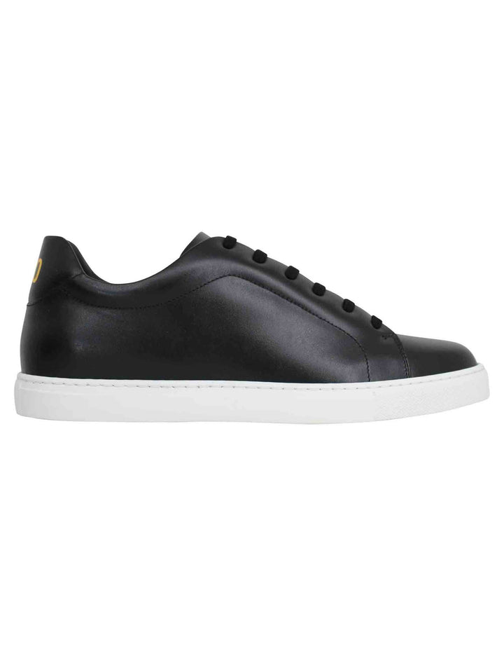 Spatarella Sneakers uomo Foro italico in pelle nera Solo un giorno rimasto