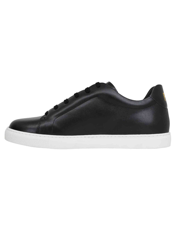 Spatarella Sneakers uomo Foro italico in pelle nera Solo un giorno rimasto