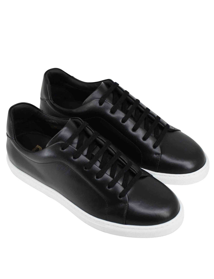 Spatarella Sneakers uomo Foro italico in pelle nera Solo un giorno rimasto