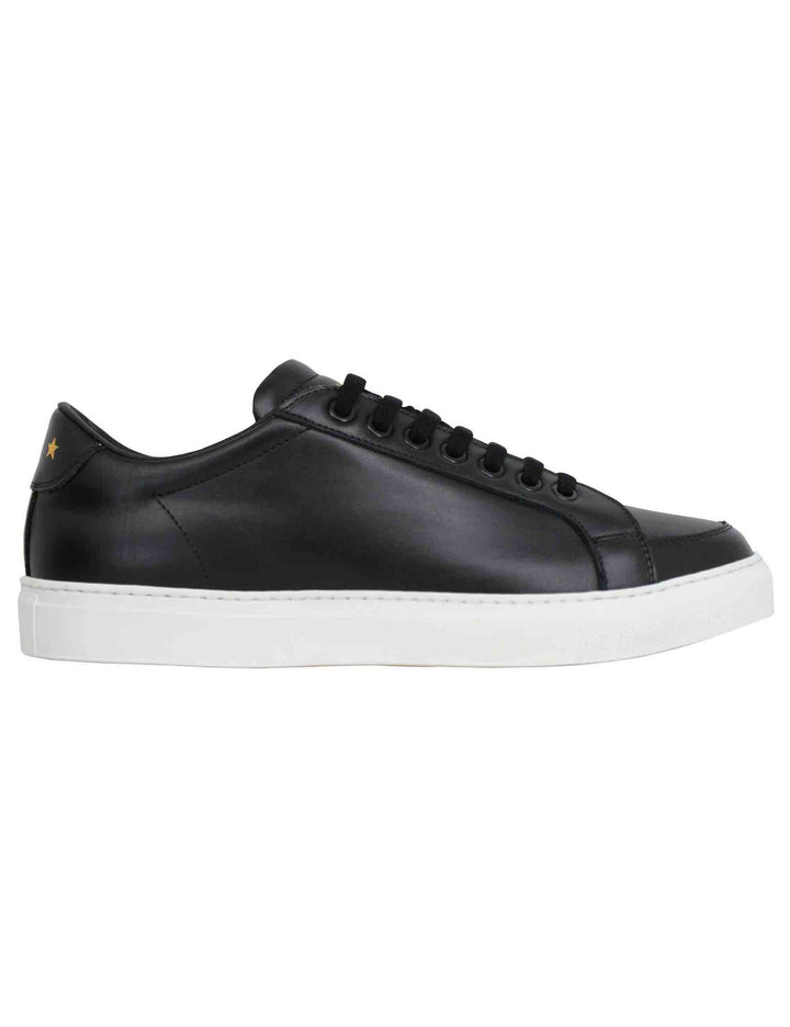 Spatarella Sneakers uomo Top spin in pelle nera 50% di sconto con spedizione gratuita