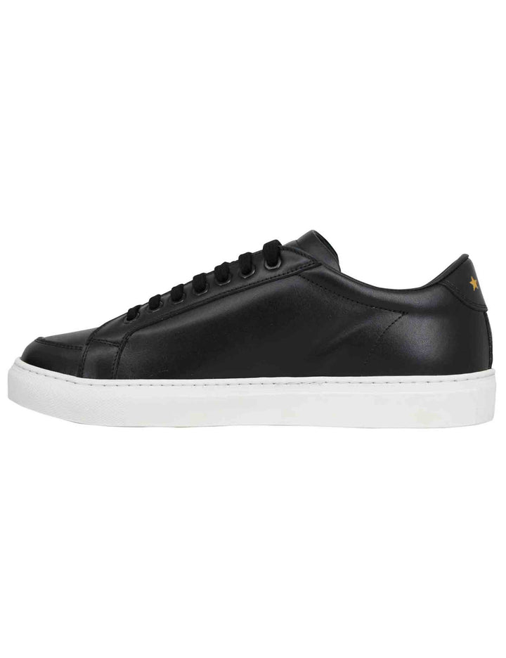 Spatarella Sneakers uomo Top spin in pelle nera 50% di sconto con spedizione gratuita