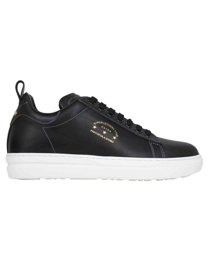 Spatarella Sneakers uomo Court classic in pelle nera Trasporto libero internazionale
