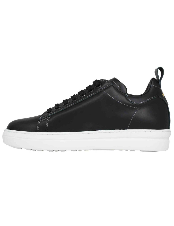 Spatarella Sneakers uomo Court classic in pelle nera Trasporto libero internazionale