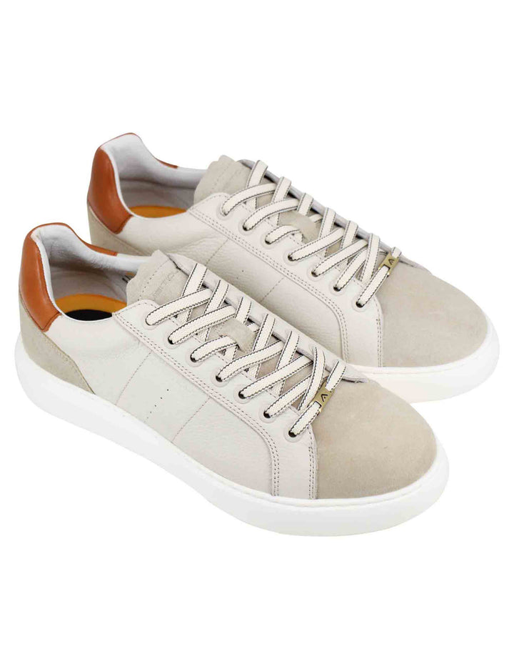 Spatarella Sneakers uomo Eclipse in pelle beige Officina