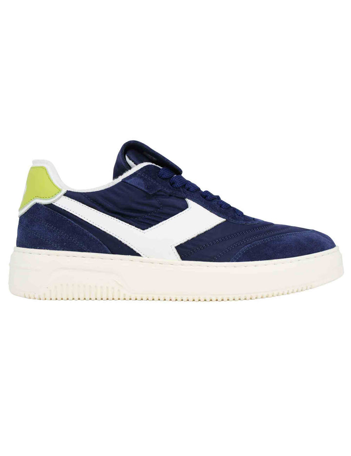 Spatarella Sneakers uomo Pdo in pelle e tessuto blu Affare Del Giorno