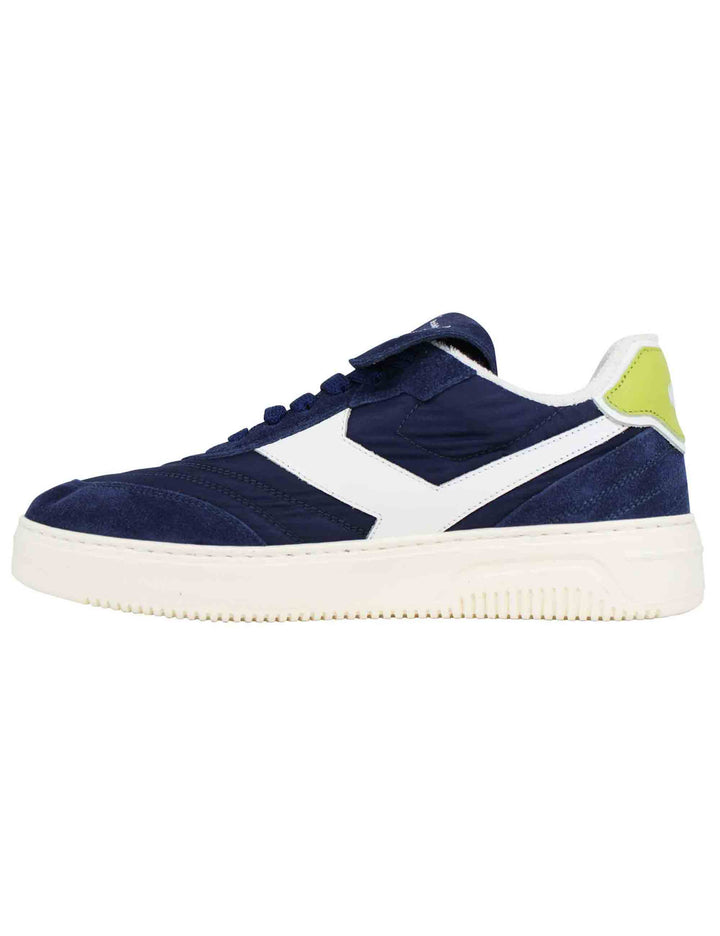 Spatarella Sneakers uomo Pdo in pelle e tessuto blu Affare Del Giorno