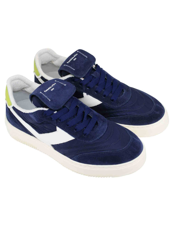Spatarella Sneakers uomo Pdo in pelle e tessuto blu Affare Del Giorno