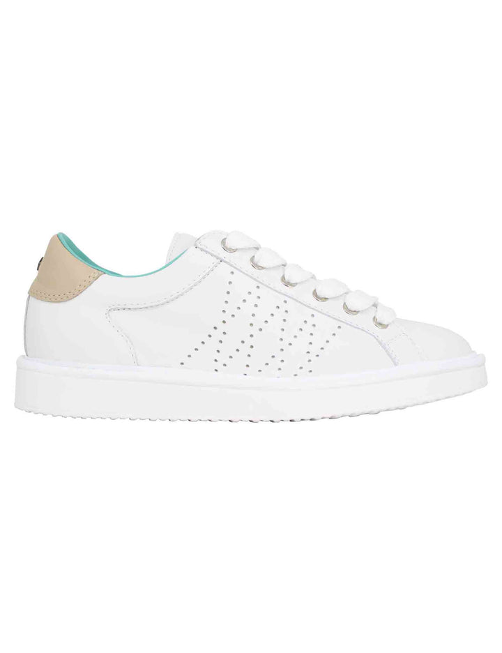 Spatarella Sneakers uomo in pelle bianca Presa