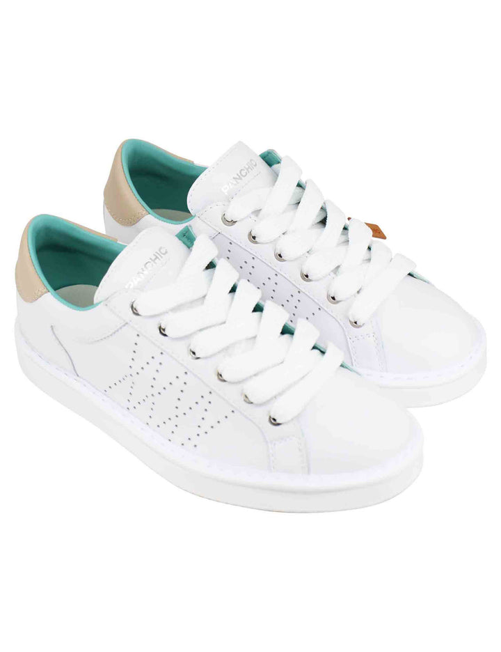 Spatarella Sneakers uomo in pelle bianca Presa