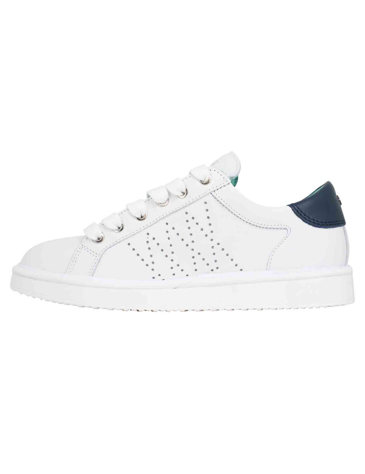 Spatarella Sneakers uomo in pelle bianca Sconto