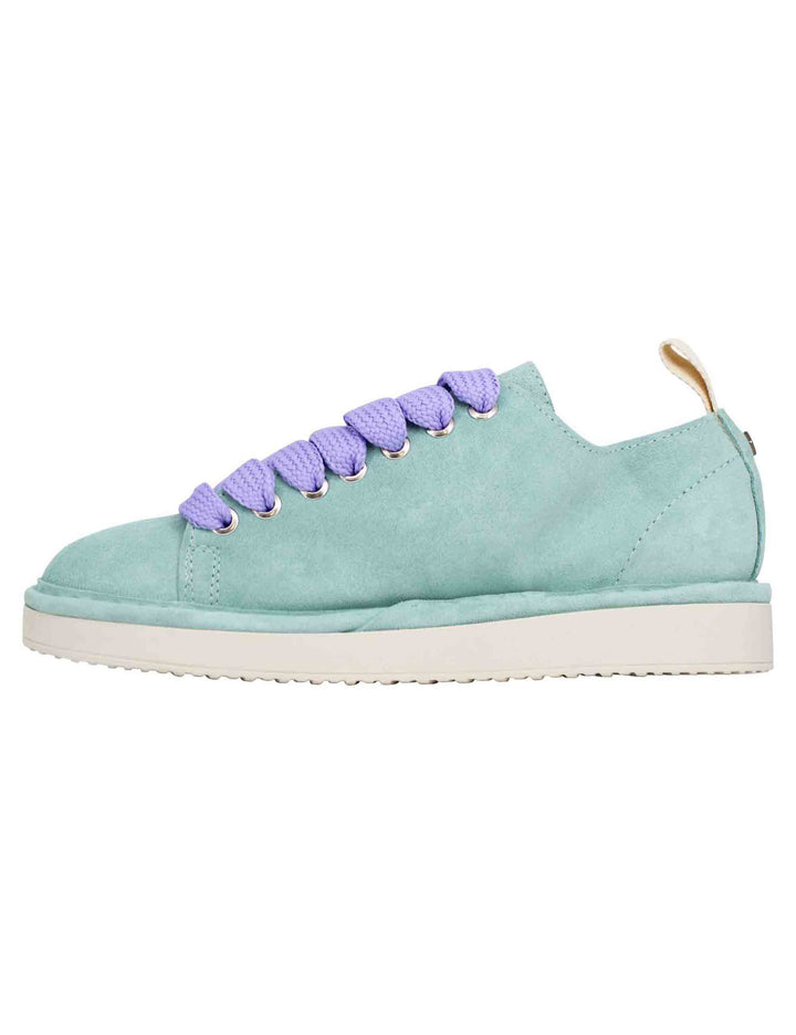 Spatarella Sneakers donna in camoscio celeste Offerta