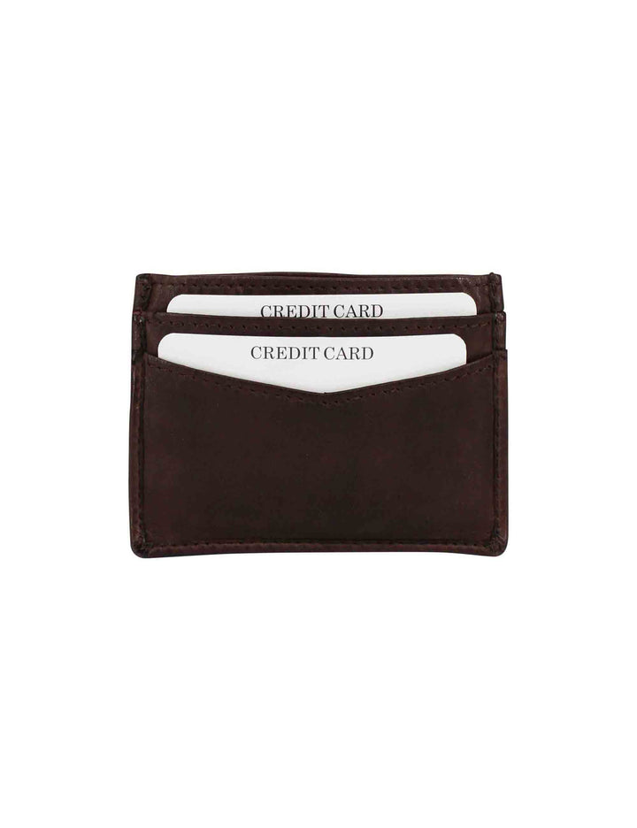 Spatarella Portacarte uomo in pelle vintage testa di moro Vendita Calda