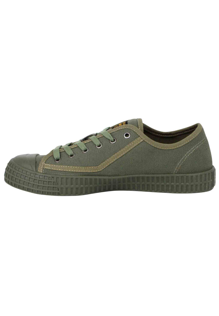Spatarella Sneakers uomo Rovulc II in canvas verde Prezzo di fabbrica