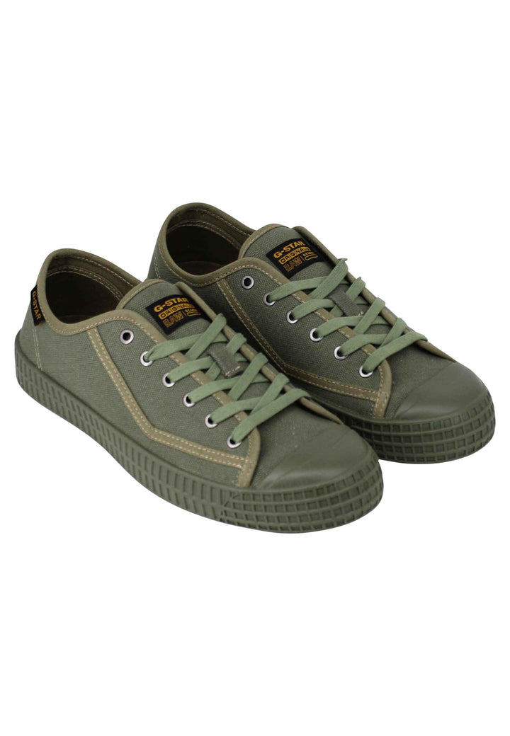 Spatarella Sneakers uomo Rovulc II in canvas verde Prezzo di fabbrica