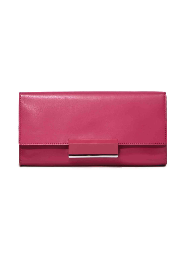 Spatarella Borsa donna pochette rigida Lily in pelle rosso chiaro con tracolla Comprare a buon mercato
