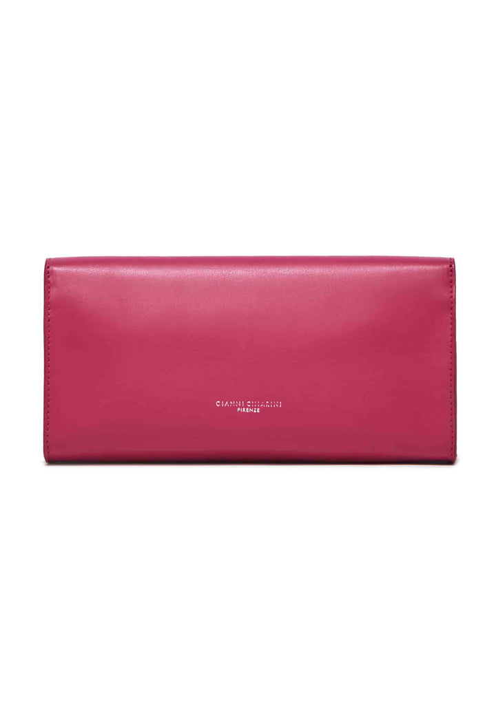 Spatarella Borsa donna pochette rigida Lily in pelle rosso chiaro con tracolla Comprare a buon mercato