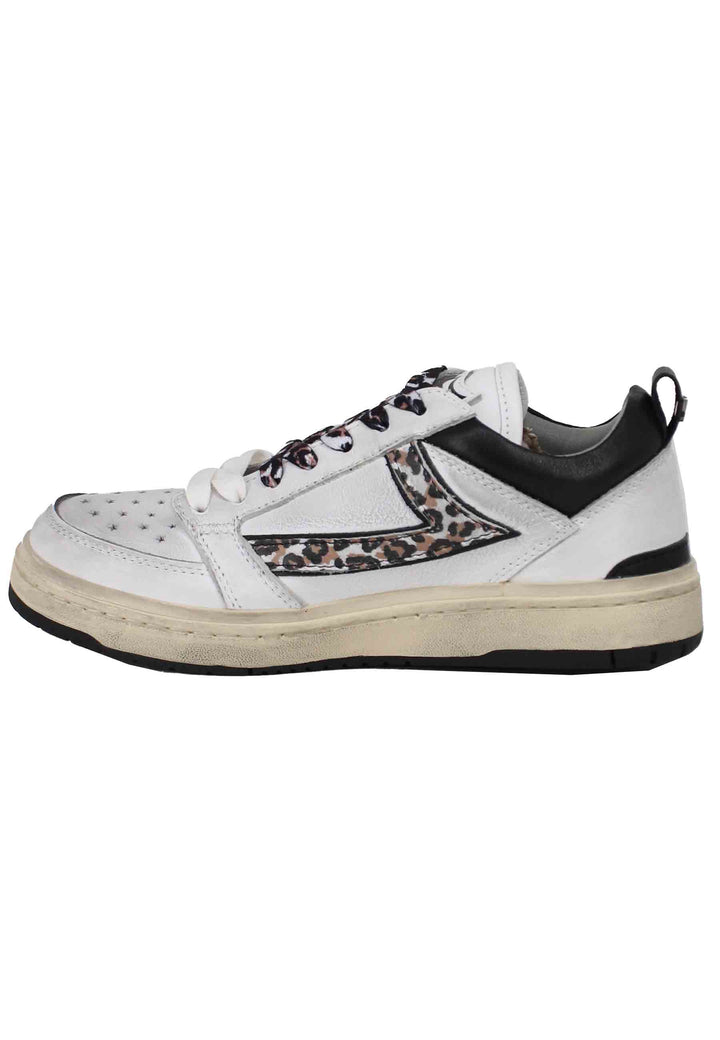 Spatarella Sneakers donna Starlight Animalier in pelle bianca Fino al 55% di sconto