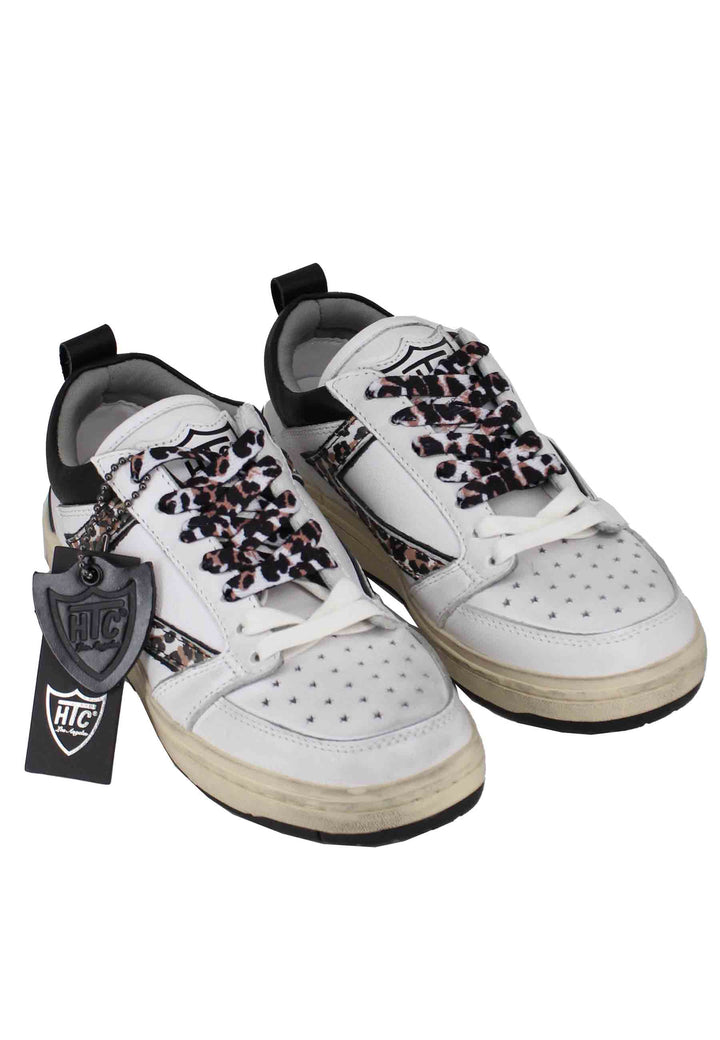 Spatarella Sneakers donna Starlight Animalier in pelle bianca Fino al 55% di sconto