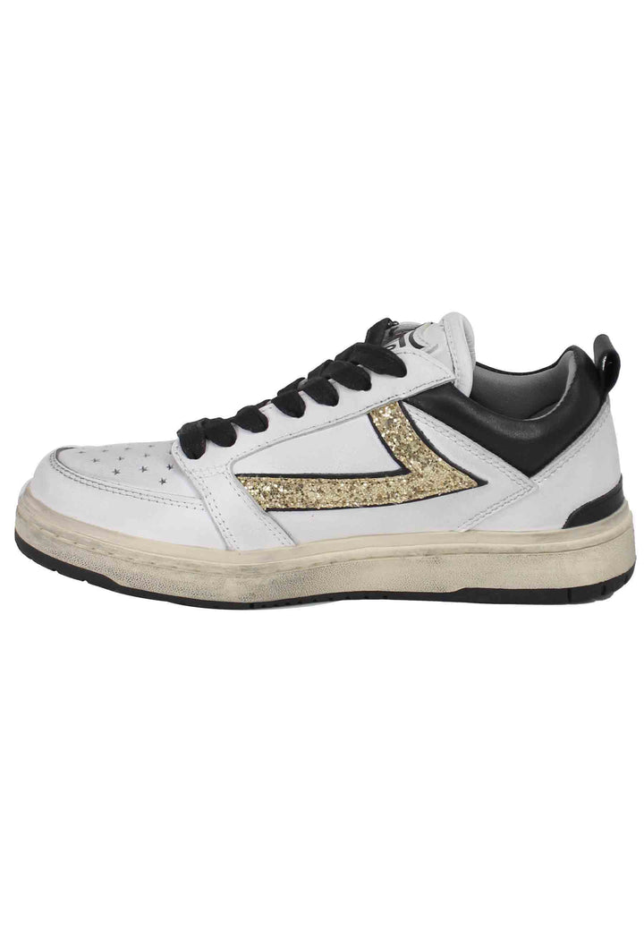 Spatarella Sneakers donna Starlight glitter in pelle bianca Discount Store per i nuovi prodotti