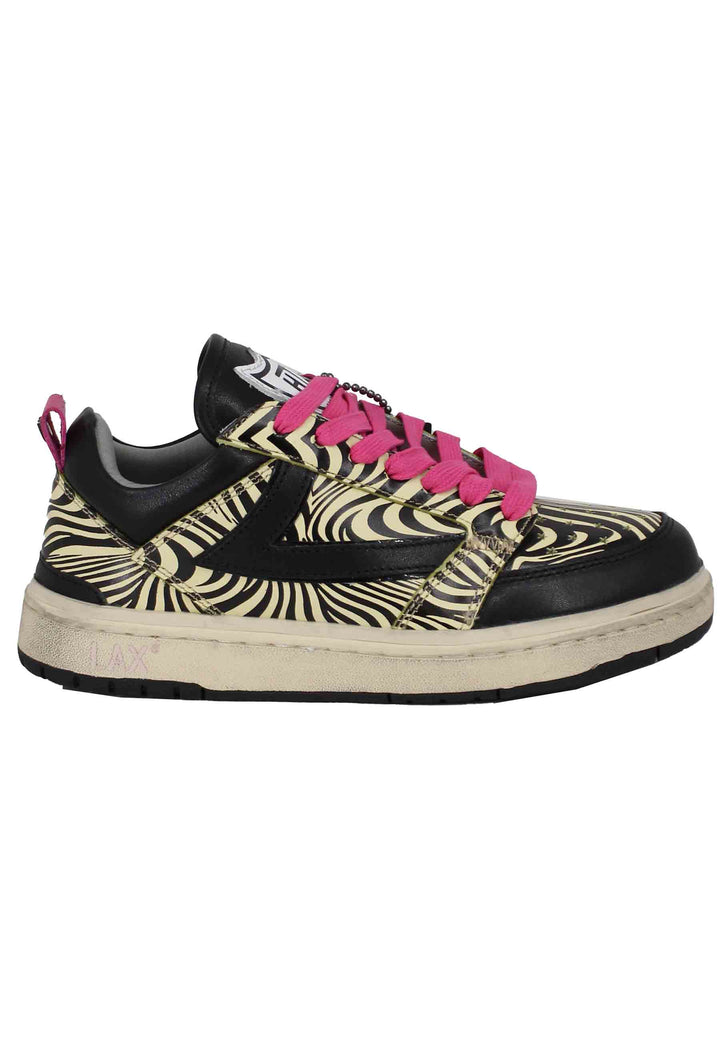 Spatarella Sneakers donna Starlight Zebra in pelle animalier Solo un giorno rimasto