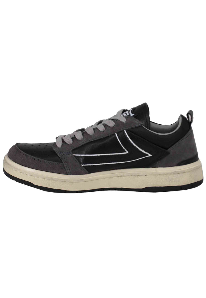 Spatarella Sneakers uomo Starlight Bicolor in pelle nera Super sconto