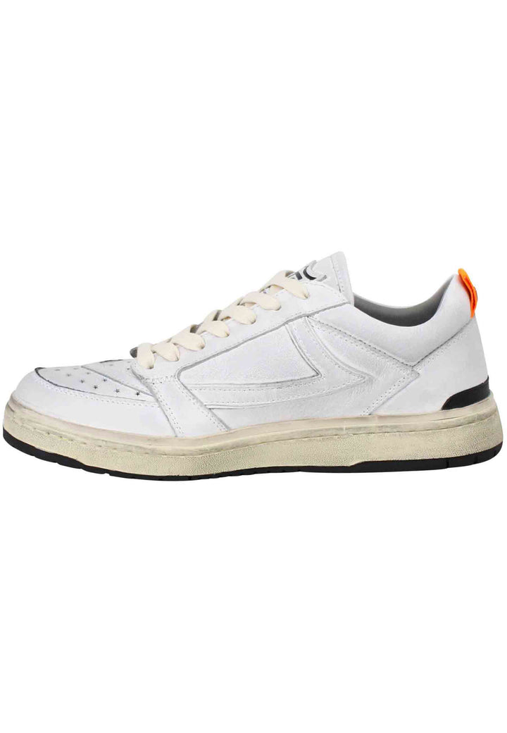 Spatarella Sneakers uomo Starlight Shield in pelle bianca vintage Trasporto libero internazionale